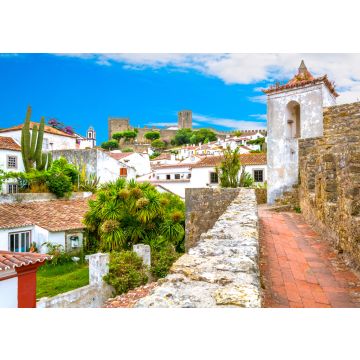 Lais Puzzle - Sommerliche Aussicht in Obidos, Bezirk Leiria, Portugal - 100, 200, 500 & 1.000 Teile