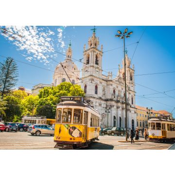 Lais Puzzle - Gelbe Straßenbahn 28 auf den Straßen von Lissabon, Portugal - 100, 200, 500 & 1.000 Teile