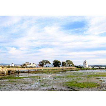 Lais Puzzle - Moinho grande in Barreiro, Portugal. Weiße Gezeitenmühle, Ruine aus dem 15. Jahrhundert. Sumpf - 100, 200, 500 & 1.000 Teile