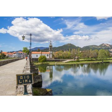 Lais Puzzle - Schild an der römischen Brücke in Ponte de Lima, Portugal - 100, 200, 500 & 1.000 Teile
