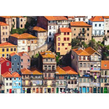 Lais Puzzle - Typische Häuser in Porto auf einer Klippe gelegen, Blick von Vila Nova de Gaia, Porto, Portugal - 100, 200, 500 & 1.000 Teile