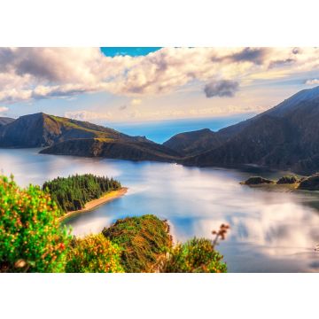Lais Puzzle - Azoren Lagoa do Fogo Insel Bewölkter Himmel Wasser Lagune Insel Sao Miguel Azoren - 100, 200, 500 & 1.000 Teile