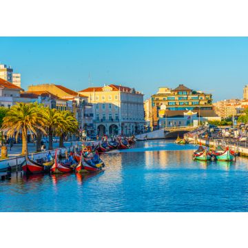 Lais Puzzle - Moliceiro-Boote beim Anlegen am zentralen Kanal in Aveiro, Portugal - 100, 200, 500 & 1.000 Teile