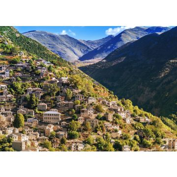 Lais Puzzle - Panoramablick auf das traditionelle Dorf Syrrako im Nationalpark von Tzoumerka, Griechenland Region Epirus - 100, 200, 500 & 1.000 Teile