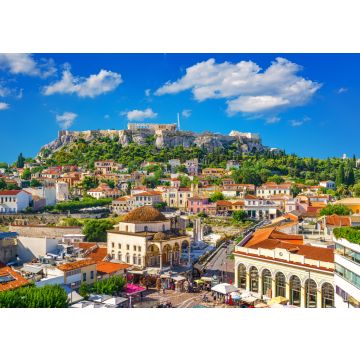 Lais Puzzle - Blick auf die Akropolis von der Plaka, Athen, Griechenland - 100, 200, 500 & 1.000 Teile