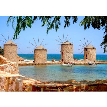 Lais Puzzle - Die vier Windmühlen auf der Insel Chios, Griechenland - 100, 200, 500 & 1.000 Teile