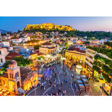 Lais Puzzle - Athen, Griechenland - Monastiraki-Platz und Akropolis - 100, 200, 500 & 1.000 Teile