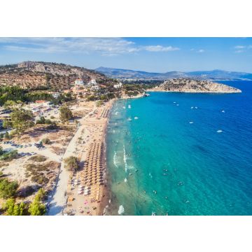 Lais Puzzle - Blick von oben auf den Strand von Tolo oder "Psili Ammos" von den beliebtesten Touristenorten von Argolida auf dem Peloponnes, Griechenland - 100, 200, 500 & 1.000 Teile
