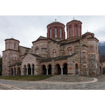 Lais Puzzle - Heiliges Kloster St. Johannes der Täufer in Akritochori, Serres, Griechenland. Es ist nach den architektonischen Standards byzantinischer Klöster gebaut - 100, 200, 500 & 1.000 Teile