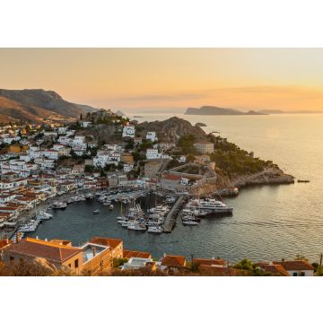 Lais Puzzle - Blick auf den Yachthafen der Insel Hydra in der Dämmerung. Ägäisches Meer, Griechenland - 100, 200, 500 & 1.000 Teile