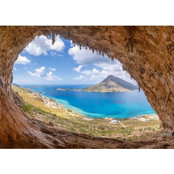 Lais Puzzle - Die berühmte "Grande Grotta", eines der beliebtesten Klettergebiete auf der Insel Kalymnos, Griechenland. Im Hintergrund die Insel Telendos - 100, 200, 500 & 1.000 Teile