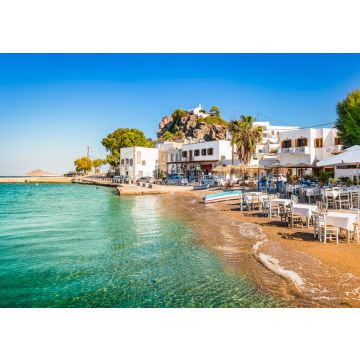 Lais Puzzle - Insel Patmos, Griechenland. Dorf Skala und Hafenansicht mit Strand am Hafen - 100, 200, 500 & 1.000 Teile