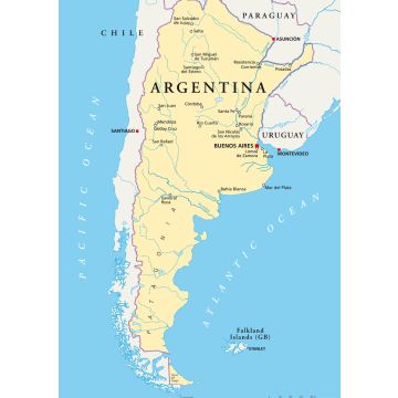 Lais Puzzle - Argentinien Karte - 100, 200, 500, 1.000 & 2.000 Teile