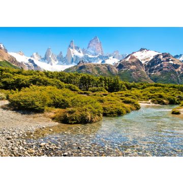 Lais Puzzle - Blick auf eine schöne Landschaft mit dem Fitz Roy im Hintergrund in Patagonien Argentinien - 100, 200, 500, 1.000 & 2.000 Teile