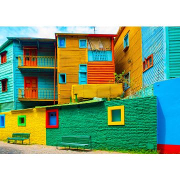Lais Puzzle - La Boca, Blick auf das bunte Gebäude im Stadtzentrum, Buenos Aires, Argentinien - 100, 200, 500, 1.000 & 2.000 Teile