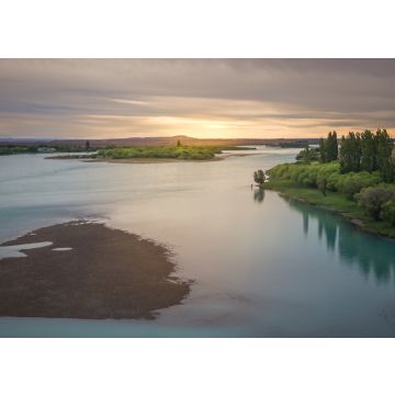 Lais Puzzle - Blick auf den Fluss Santa Cruz in Comandante Luis Piedrabuena, Provinz Santa Cruz, Patagonien, Argentinien. - 100, 200, 500, 1.000 & 2.000 Teile