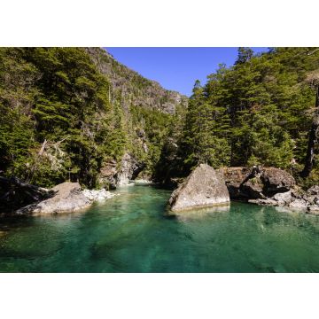 Lais Puzzle - Atemberaubende Aussicht auf den Blauen Fluss (Río Azul) in El Bolsón, Patagonien, Argentinien - 100, 200, 500, 1.000 & 2.000 Teile