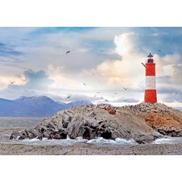 Lais Puzzle - Les Éclaireurs ist ein Leuchtturm im Beagle-Kanal, vor der Küste der Bucht von Ushuaia, Feuerland, Argentinien. - 1.000 Teile