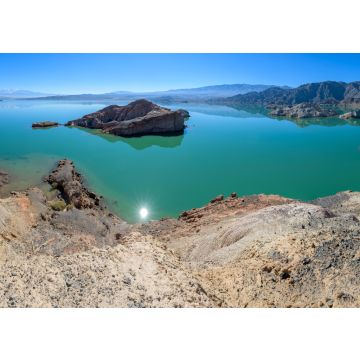 Lais Puzzle - Blick auf trockenes Wüstenland am Stausee Lago Cuesta del Viento in San Juan, Argentinien. - 100, 200, 500, 1.000 & 2.000 Teile