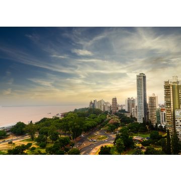 Lais Puzzle - Panoramablick auf die Stadt Rosario entlang des Parana-Flusses bei Sonnenuntergang, Santa Fe, Argentinien. - 100, 200, 500, 1.000 & 2.000 Teile