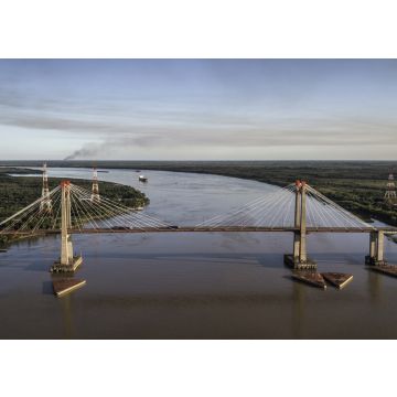 Lais Puzzle - Die Zarate-Brazo-Largo-Brücken sind zwei Schrägseilbrücken für den Straßen- und Eisenbahnverkehr in Argentinien, die den Fluss Parana zwischen den Städten Zarate, Buenos Aires, und Brazo Largo, Entre Rios, überqueren. - 100, 200, 500, 1...