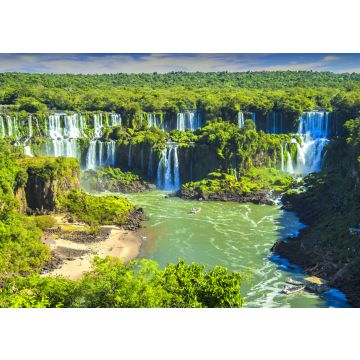 Lais Puzzle - Argentinien - Misiones - Iguazu-Wasserfälle - Der beeindruckende Panoramablick auf die argentinische Seite der Iguazu-Wasserfälle und die Bäche, die in den Parana-Fluss fließen, von der brasilianischen Seite aus - 100, 200, 500, 1.000 & 2...