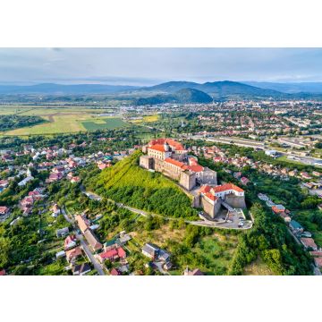 Lais Puzzle - Luftaufnahme von Mukatschewo mit der Burg Palanok in der Ukraine - 100, 200, 500, 1.000 & 2.000 Teile