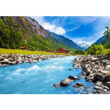Lais Puzzle - Schweizer Landschaft mit Flusslauf und Häusern - 100, 200, 500 & 1.000 Teile