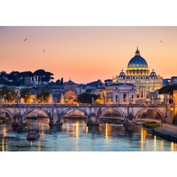 Lais Puzzle - Nachtansicht der Basilika St. Peter in Rom, Italien - 100, 200, 500 & 1.000 Teile