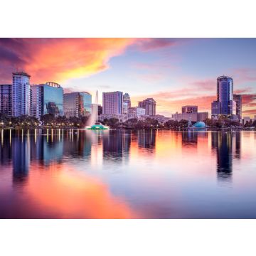 Lais Puzzle - Silhouette von Orlando, Florida - 100, 200, 500 & 1.000 Teile