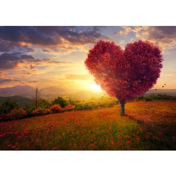 Lais Puzzle - Baum in Form eines roten Herzens - 100, 200, 500 & 1.000 Teile