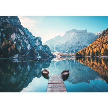 Lais Puzzle - Boote auf dem Pragser Wildsee in den Dolomiten, Sudtirol, Italien - 100, 200, 500 & 1.000 Teile