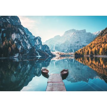 Lais Puzzle - Boote auf dem Pragser Wildsee in den Dolomiten, Sudtirol, Italien - 1.000 Teile