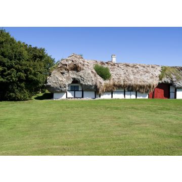 Lais Puzzle - Laesoe / Dänemark: Altes Bauernhaus in Fachwerkbauweise mit Strohdach aus Seegras - 100, 200, 500 & 1.000 Teile