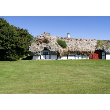 Lais Puzzle - Laesoe / Dänemark: Altes Bauernhaus in Fachwerkbauweise mit Strohdach aus Seegras - 1.000 Teile
