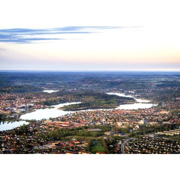 Lais Puzzle - Die Stadt Silkeborg in Dänemark von oben gesehen - 100, 200, 500 & 1.000 Teile