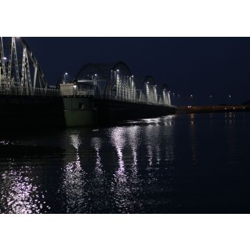 Lais Puzzle - Vilsundbrücke, Morsø bei Nacht beleuchtet - 100, 200, 500 & 1.000 Teile