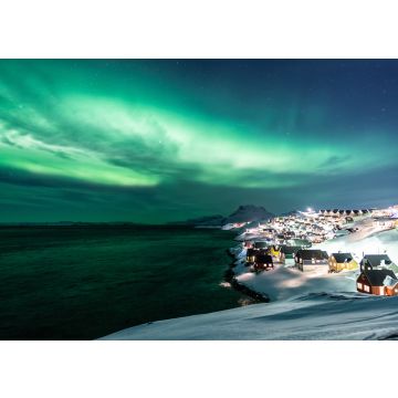 Lais Puzzle - Aurora Borealis (Nordlicht) über dem Nachthimmel von Nuuk, der Hauptstadt von Grönland - 100, 200, 500 & 1.000 Teile