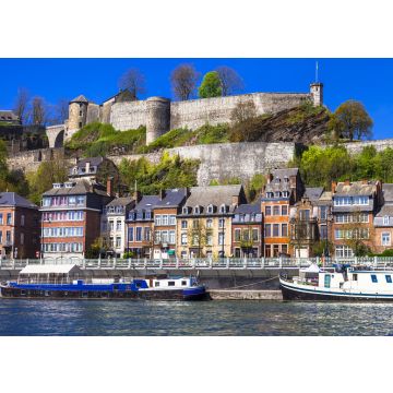 Lais Puzzle - Panoramablick auf die mittelalterliche Zitadelle in Namur, Belgien, vom Fluss aus - 100, 200, 500 & 1.000 Teile