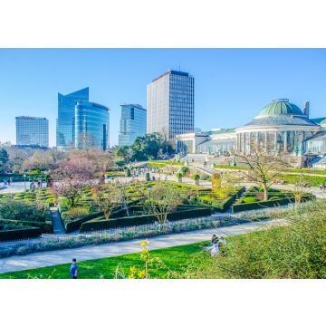 Lais Puzzle - Der Jardin Botanique und moderne Wolkenkratzer in Brüssel, Belgien - 100, 200, 500 & 1.000 Teile