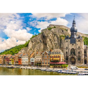 Lais Puzzle - Panoramablick auf das Maasufer mit Häusern und der Kirche Mariä Himmelfahrt in Dinant - Belgien - 100, 200, 500 & 1.000 Teile
