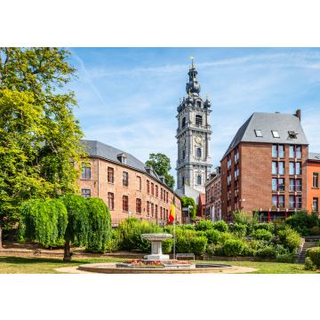 Lais Puzzle - Mons, Wallonien, Belgien. Panoramablick auf die Landschaft mit Glockenturm im Stadtzentrum - 100, 200, 500 & 1.000 Teile