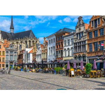 Lais Puzzle - Grote Markt in Mechelen, Belgien. Mechelen ist eine Stadt und Gemeinde in der Provinz Antwerpen, Flandern, Belgien - 100, 200, 500 & 1.000 Teile
