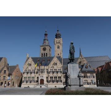 Lais Puzzle - Belfried des Rathauses und Sint-Niklaas-Kirche in Diksmuide Westflandern Belgien - 100, 200, 500 & 1.000 Teile