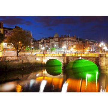 Lais Puzzle - Dublin bei Nacht, unten am Fluss Liffey - 100, 200, 500 & 1.000 Teile