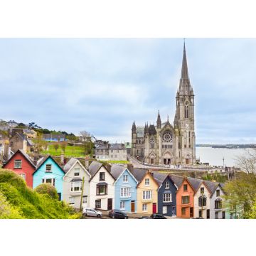 Lais Puzzle - Kathedrale und bunte Häuser in Cobh, Irland - 100, 200, 500 & 1.000 Teile
