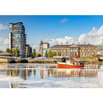 Lais Puzzle - Das Zollhaus und der Fluss Lagan in Belfast, Nordirland - 100, 200, 500 & 1.000 Teile