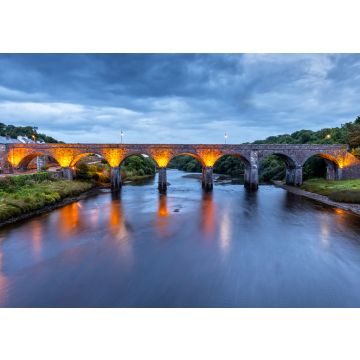 Lais Puzzle - Das Newport-Viadukt in der Grafschaft Mayo in der Nähe von Westport, Irland bei Nacht - 100, 200, 500 & 1.000 Teile