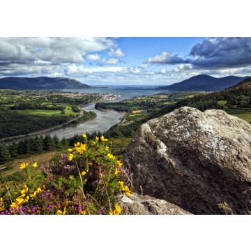 Lais Puzzle - Carlingford lough vom Aussichtspunkt Flagstaff. Grafschaften Armagh, Down und Louth, Irland - 100, 200, 500 & 1.000 Teile