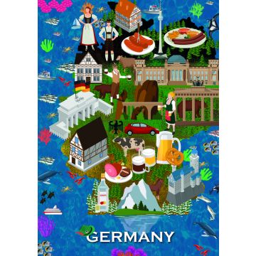 Lais Puzzle - Karte Deutschland - 100, 200, 500 & 1.000 Teile